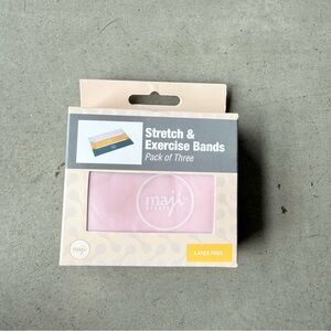 Maji Sports / Stretch Exercise Latex Free Resistance Bands, Set of 3